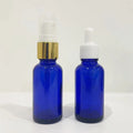 Ready Stock Portable Clear Blue Cosmetic Glass Perfume Spray Bottle 5ml to 100ml Sizes with Screw Cap for Cream