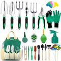 83 Pcs Garden Tools Set Succulent Tools Set Heavy Duty Aluminum Manual Garden Kit Outdoor Gardening Gifts Tools for Men Women