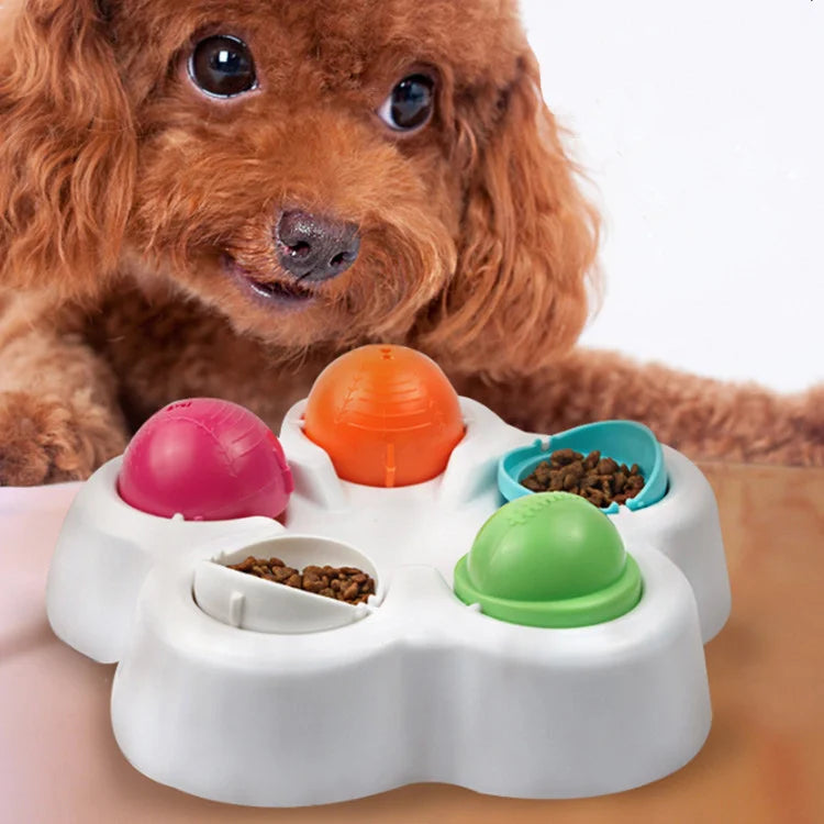 Stable Rotatable Base Interactive Dog Puzzle Game Toy Pet Treat Dispenser Dog IQ Training Smart Slow Feeder Toys