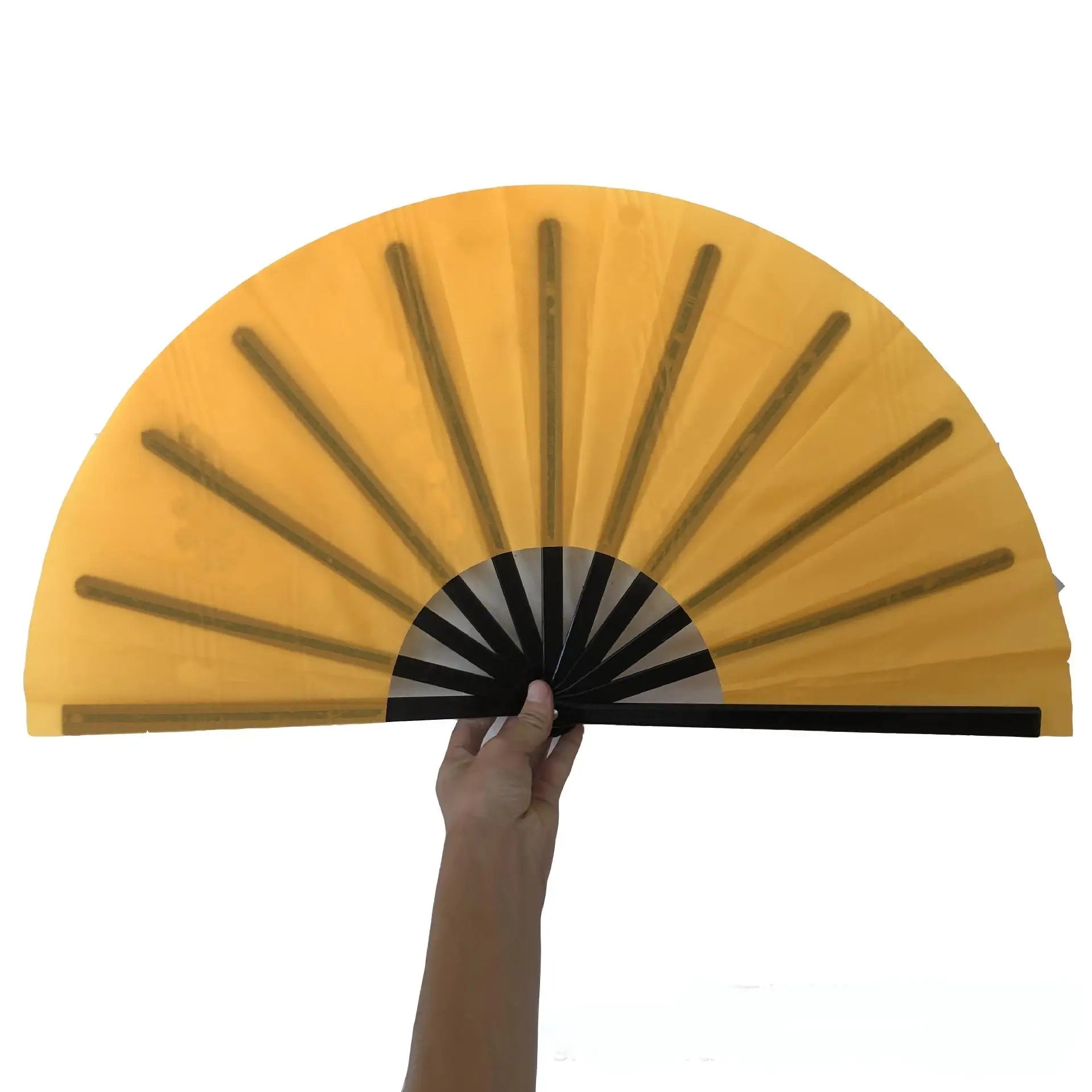 Wholesale 10inch  Blank Folding Kungfu Hand Fan  Plastic Handle  Portable Folding  Fan