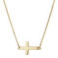 Inspire Jewelry Vintage Style Stainless Steel Sideways Crucifix Necklace Good Quantity Style Engagement Wear Jewelry for Unisex