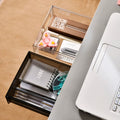 M Stick Hanging Under Smooth Desktop Table Cabinet Cupboard Closet Wardrobe Self Adhesive Drawer Type Tray Storage Organizer Box