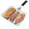 Beeman Large Outdoor Multifunctional Folding Grill Basket Portable Handle Barbecue Accessories for Camping Outdoor BBQ Tools MegaBDM