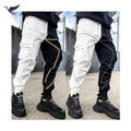 Men's Hip Hop Jogger Sports Trousers Fashion Windproof Elastic Cotton Cargo Pants With Multiple Pockets