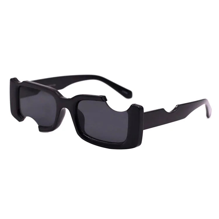 VIFF HP21125 Bite Cuts Concave Glasses Square Frame Sunglasses