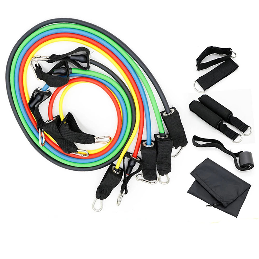 Simplify Resistance Band Set 11 Pieces Resistance Tube Bands With Instruction Booklet