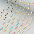 C292  1m/lot  Diy Chainstainless Steelnatural Stonehand Madebeadsjewelry Making Findings Bracelet Necklace Accessories