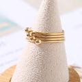 GR013 Hot Sale 14k Gold Filled Simple Band Ring for Women