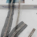 JFL044Net Diamond Single Row Double Row Multi Row Pointed Bottom Webbing Clothing Accessories Headwear Shoes Luggage Accessories