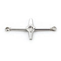 New Fine Polished Diamonds and Titanium Steel Stainless Steel Cross Pendant Pendants or Charms Type Jewelry