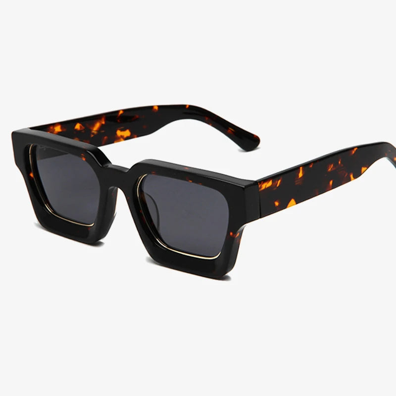 Personalized Glasses Thick Frame Polarized Sunglasses 2025 Sunglass Square Italian Acetate Sunglasses