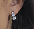 Wholesale Fashion Fine Jewelry Women Accessories Fashion Jewelry Earrings Zircon Gold Plated Hoop Earrings Sterling Silver 925