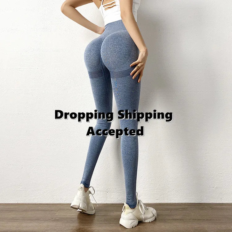 2022 Shanzai New Arrival Ladies Stretch Workout Fitness High Waist Gym Pants Plain Yoga Leggings