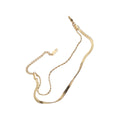High End 18K Gold Plated Stainless Steel Jewelry Double-layer Cylinder Snake  Chain Bracelet for Women Wholesale Jewelry