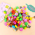 Soododo Custom Promotion Erasers Hot Sale Cartoon Animals TPR School Stationery Kids' Pencil Toppers