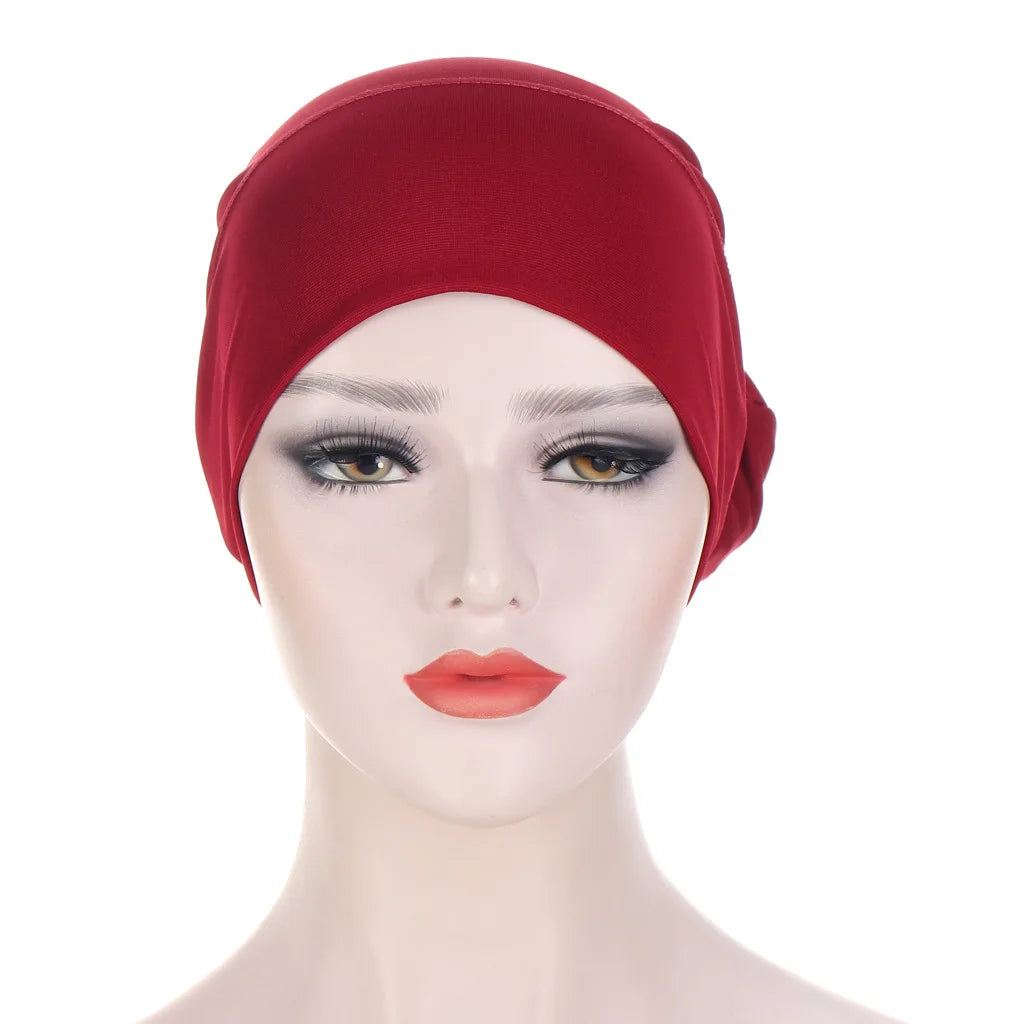Multicolor Crystal Hemp Fashion Strap Pullover Hat Headband Braid Turban Head Bonnet Sleeping for Women