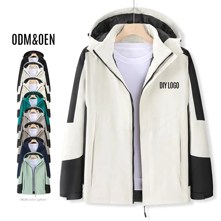 Custom Embroidered Logo Polyester Waterproof Soft Shell Full Zip Jacket Team Corporate Uniform Women's One Piece Soft Shell Jack