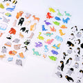 Nekoni Original Puffy Stickers Penguin Dinosaur Ocean Wild Animal Stickers Cute Cartoon Waterproof Foam Stickers