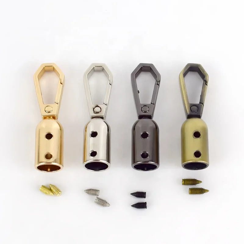 Meetee BF199 DIY Accessories Bag Strap Stopper Cord Lock Handbag Clasp Hook Connector Upper Screw Alloy Hanging Bell Hook Buckle