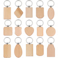 CUSTOM Logo Laser Engraving Blank Wood Keychain for Promotional Gift