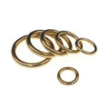 Dog Leash Hardware Keychain Bag Parts Solid Brass O Rings Natural Brass O Ring