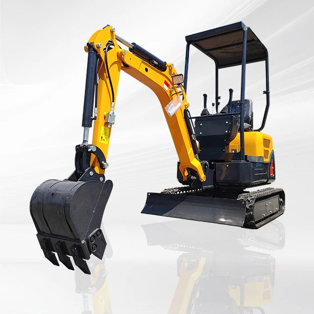 Free Shipping Earth Moving Machinery 1ton 2ton Micro Digger Mini Excavator Crawler with Free Attachment for Sale