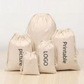 Wholesale Multi-function Practical Storage Bag Cotton and Linen Gift Canvas Drawstring Bag Blank or Custom logo
