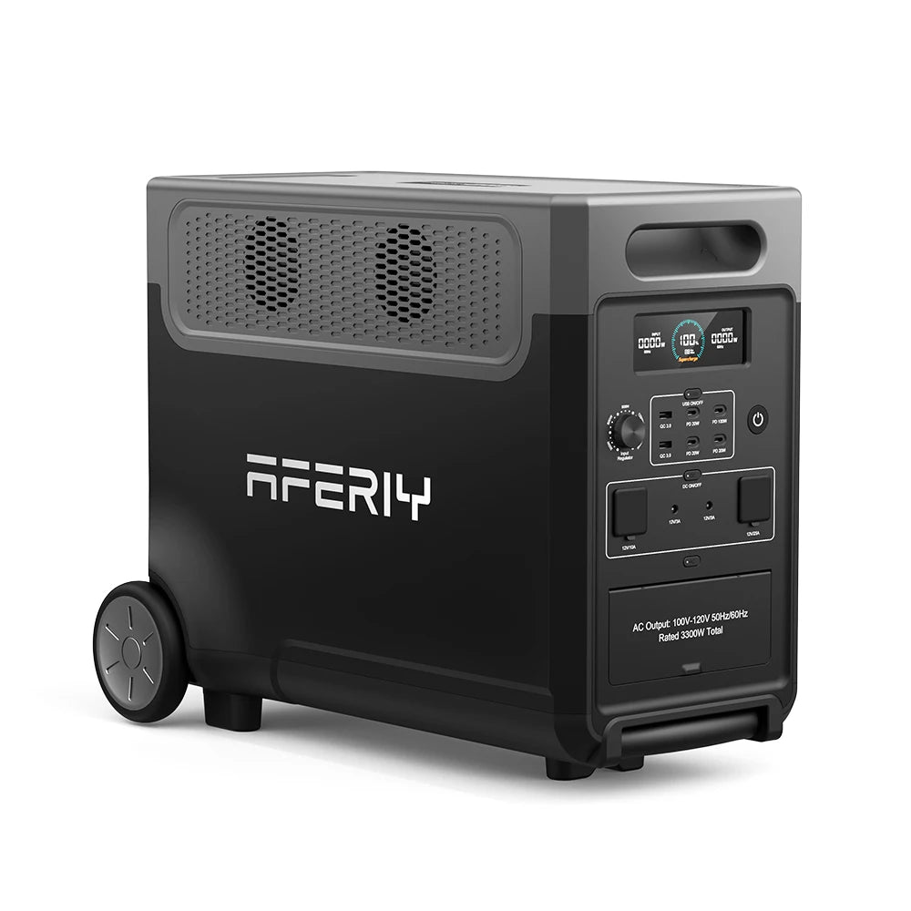 3600w Aferiy Camping Portable Power Station with Ups Regular 4 Adjustions Portable Solar Generator
