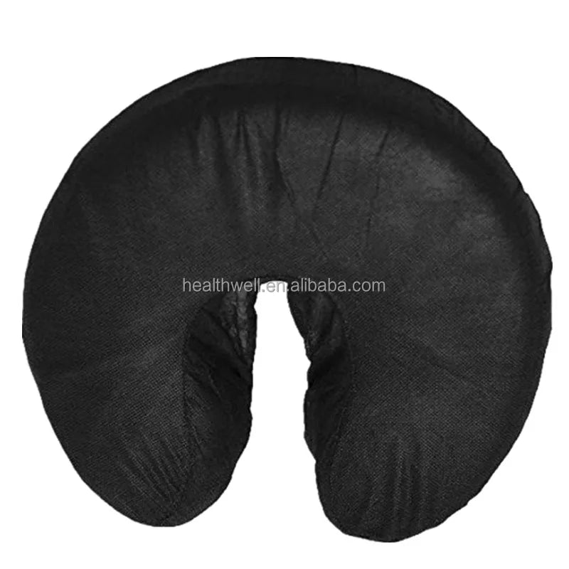 Disposable Non-woven Fabric Face Cradle Covers for Table Headrests Adult Use 100 Pack