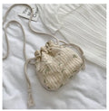 Stylish New Single Shoulder Crossbody Mini Daily Holiday Straw Bag for Lady