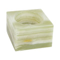 Wholesale Cheap Beautiful Church Decorative Custom Bulk Votive Tealight Crystal White Green Jade Candle Holder for Home Decor