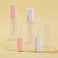 Stock 100pieces Factory Price Wholesale Empty 6ml Square Frosted Lip Glaze Liquid Lipstick Lip Gloss Tubes With Brush