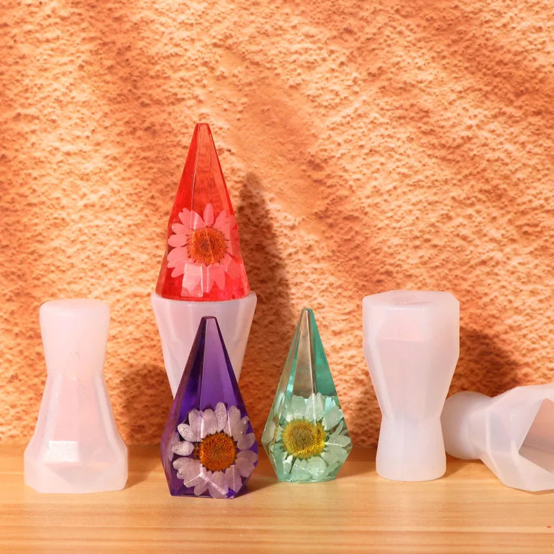 Ring Cone Pyramid Silicone Molds for Epoxy Resin for Wedding Decor Engagement Gift