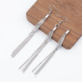 Without Hook Pendant Stainless Steel Tassel Pendant Personalized DIY Earring Jewelry Making Components Semi-Finished Product