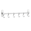 Aluminum Wall-Mounted Kitchen Utensil Rack Pantry Tool Holder Hanging Rod Shelf Organizer for Hotel Living Workshop Bathroom