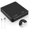 Changxie Time Black Basic Electric Coffee Scale with Digital Display Smart Timer 3kg Capacity 0.1g Precision USB Rechargeable