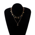 RisingMoon European and American Summer Fashion Alloy Starfish Flower Pendant Necklace for Women