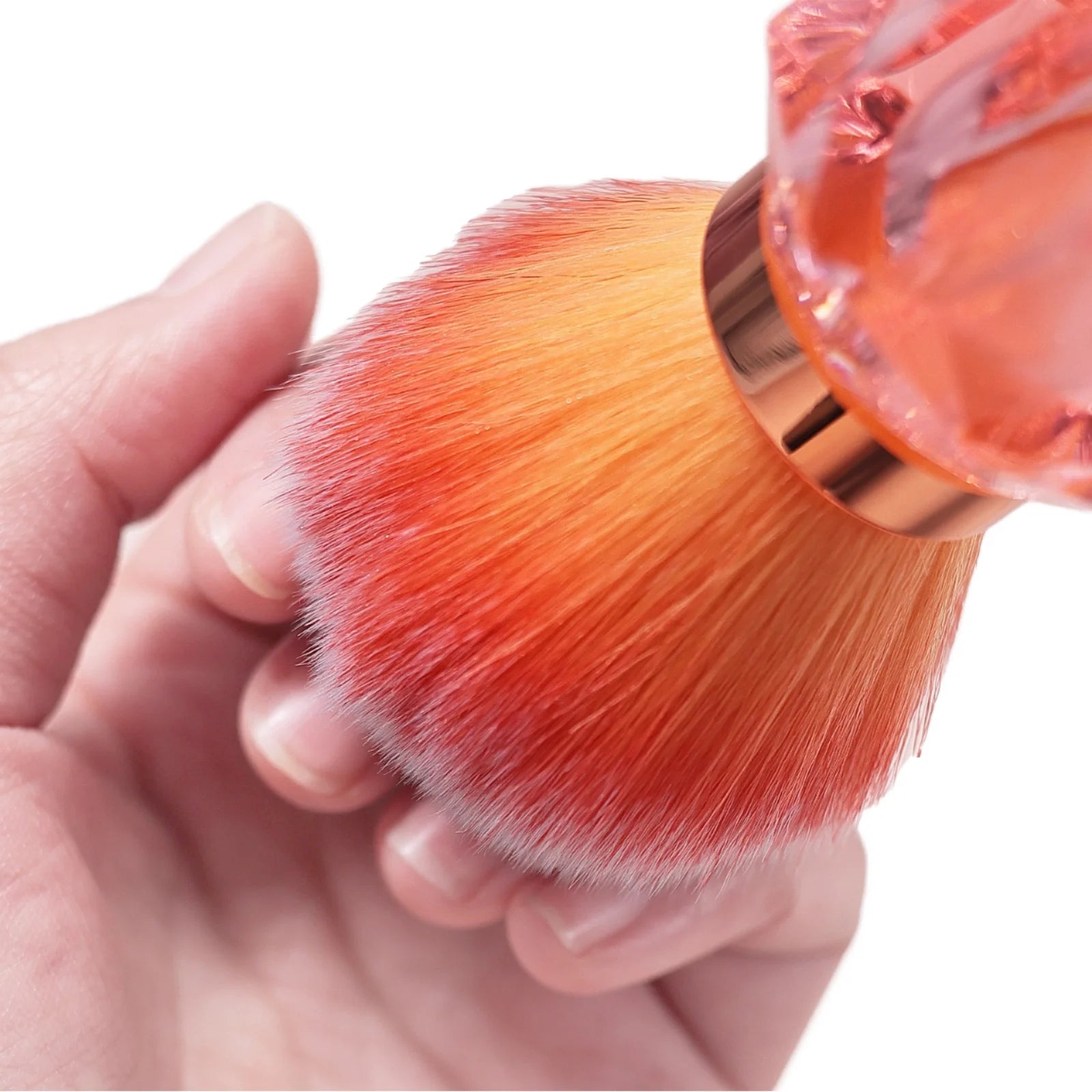 Nail Art Mushroom Head Brush Diamond Handle Remove Nail Dust Brush Powder Cleaning Tool Makeup Brushes Manicure Accessories