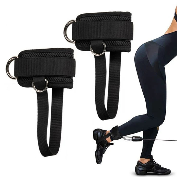 Adjustable Workout Neoprene Padded Ankle Straps for Cable Machine