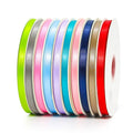 10Mm 3/8Inch Width Gift Stock Satin Ribbons Double Side Satin Ribbon Roll 196Colors Ready to Ship