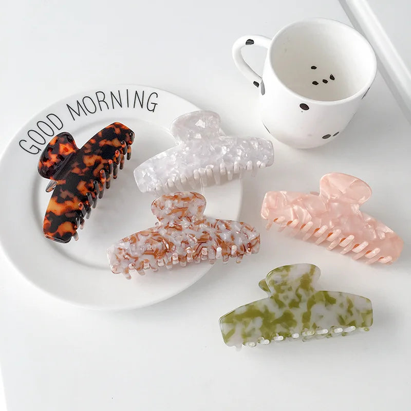 Hot Sale Tortoiseshell Acetate Sheet Hair Accessories French Comb Clip Set