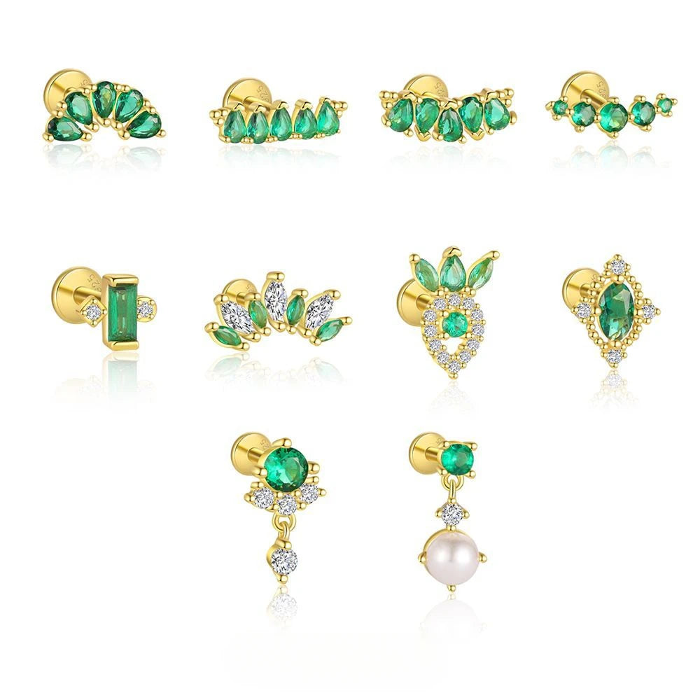 Wholesale 2024 925 Sterling Silver Earrings for Women Hypoallergenic Lightweight Minimalist Boho Wedding Gift Main Stone Zircon