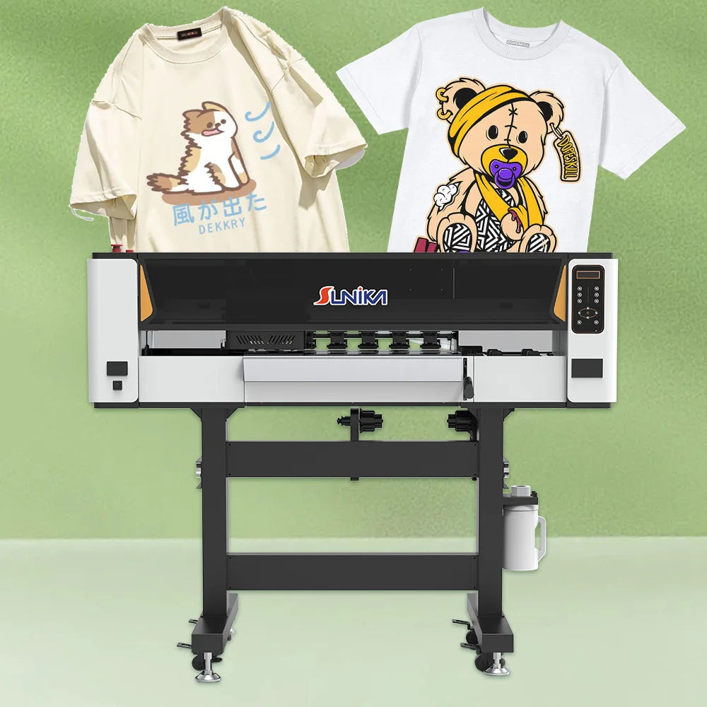 China Sunika DTF Print Machine 24inch Printer Manufacturer Inkjet Printer T Shirt Clothes Hoodie Trousers Print