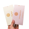 Custom Luxury Recycled Cardboard Envelopes with Gold Foil Logo Offset Printed Hotel Key Card Premium Embossed