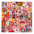 50Pcs Kansas City Chiefs American Football Graffiti Sticker for Bottle Laptop Phone Decor Vinyl Label