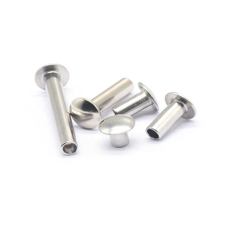 High Quality Wholesale Custom Cheap Stainless Steel Round Head Semi- Tubular Rivets