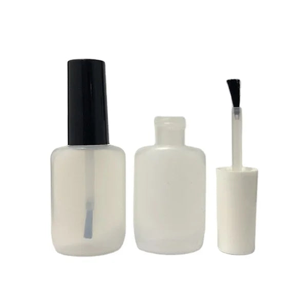 15ml Plastic PE Glue Bottle with Brush Lid 0.5 OZ Touch up Bottle PE Nail Polish Bottle