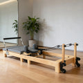 Durable Material and Frame Studio or Home Pilates Reformer at Home or Office Oak Foldable Fitness Yoga Training Equipments