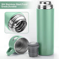 Lightweight Portable Design BPA-Free Material Stainless Steel Double Wall 500ml Vacuum Flask Cup Set