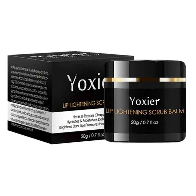 Yoxier New Arrival Moisturize Lip Skin Remove Black Lips Heals Chapped Lip Lightening Scrub Balm 20G